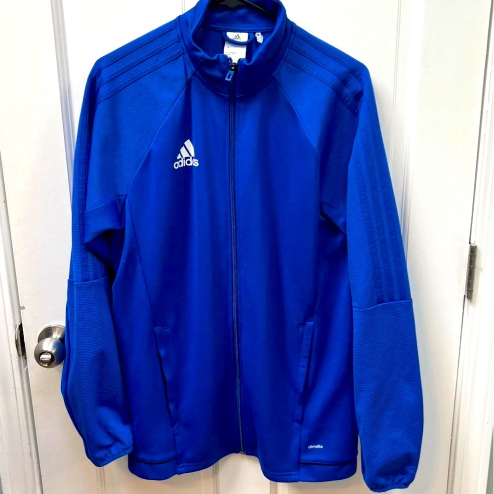 adidas Men's Royal Blue Full-Zip Track Jacket